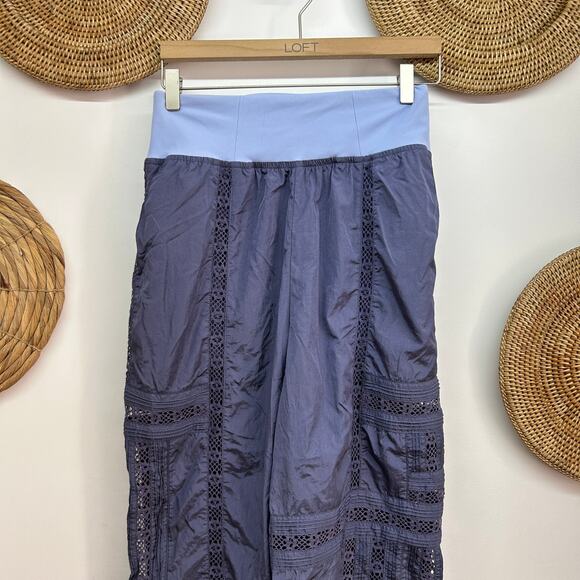 Free People Movement Blue Nylon Matching Two Piece Set Small Activewear Workout - Picture 11 of 12